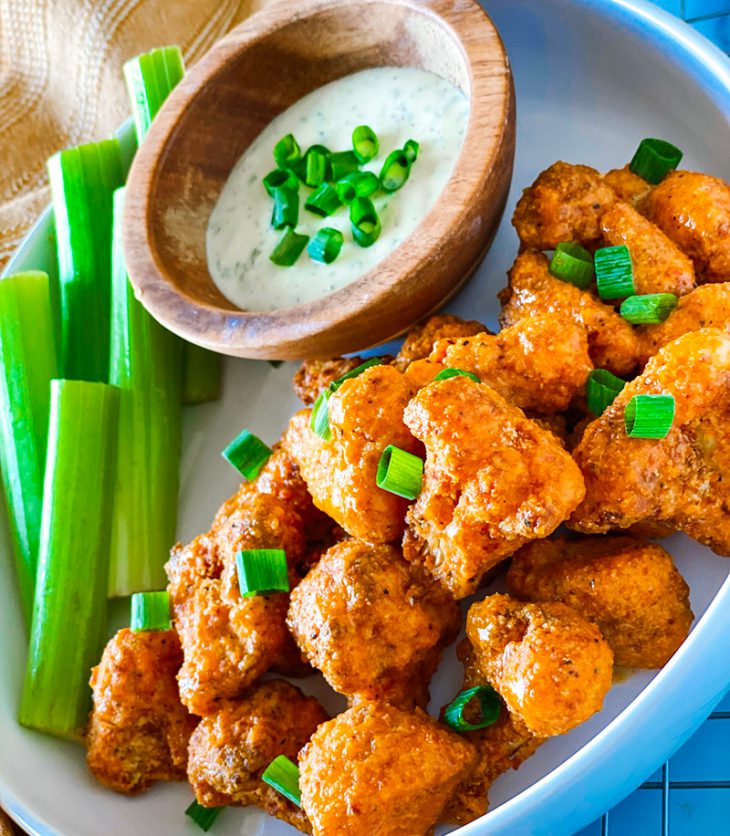 Air Fired Buffalo Cauliflower Bites